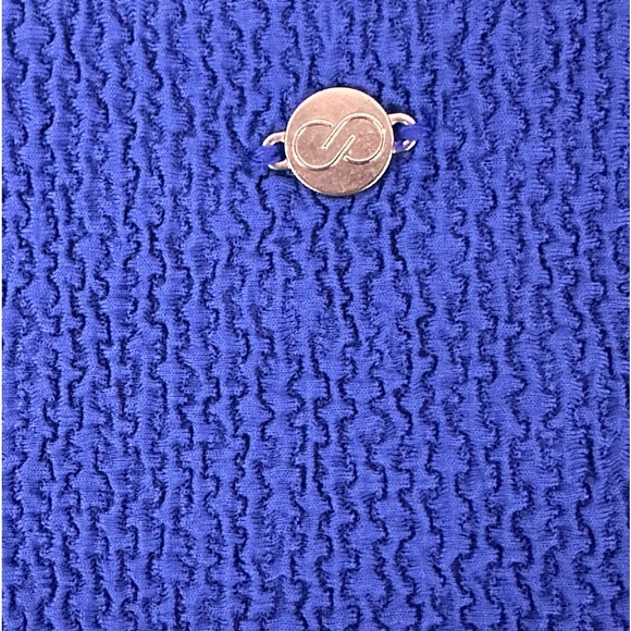 CALIA Royal Blue Texturized Mid Rise Full Rear CoverageBikini Bottom XL - Picture 5 of 8